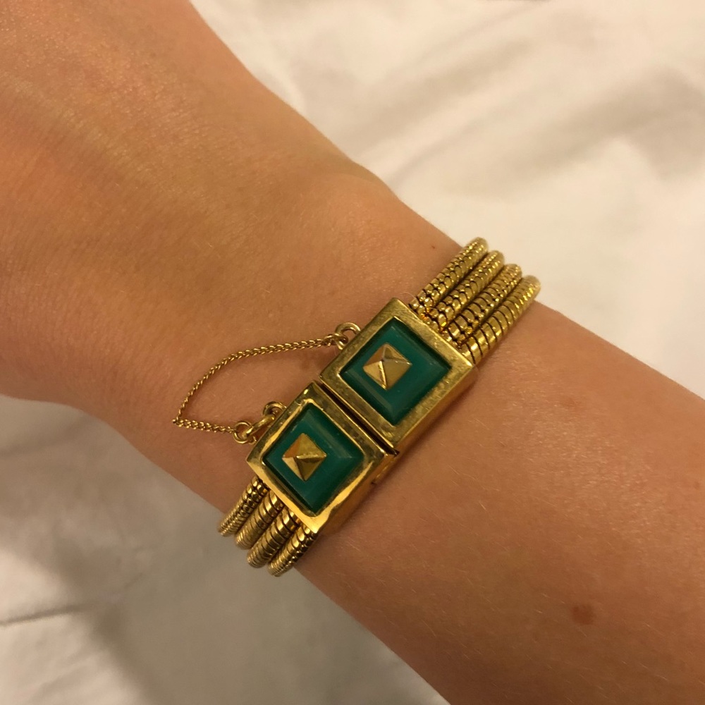 Trina Turk Green Stud Bracelet